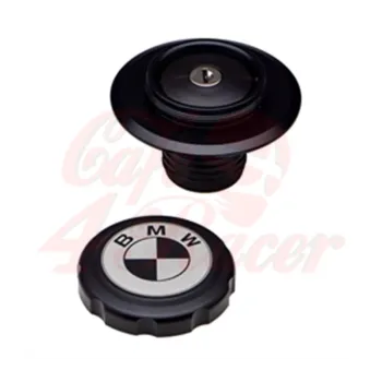 cafe 4 racer - BMW R45 - R100 series Fuel Tank Gas Cap Black with Withe Logo and lock - Cafe4Racer Fuel Tanks and Caps 
