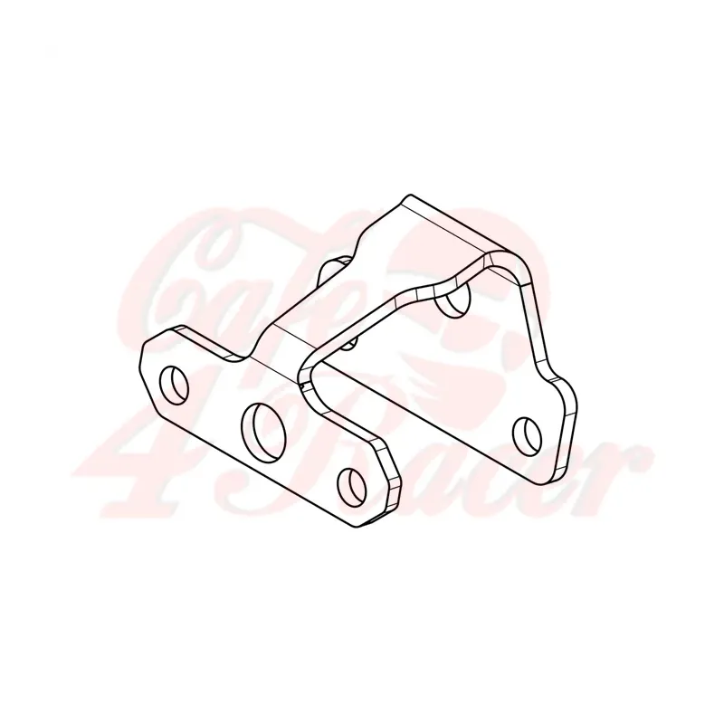 cafe 4 racer - HIGHSIDER License plate light holder-XL - Highsider License plate lights 4054783618170