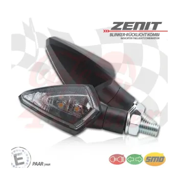 cafe 4 racer - LED turn signal RL combination "ZENIT" - HS MOTO Germany 2in1 and 3in1 4251352638496