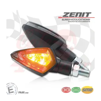 cafe 4 racer - LED turn signal RL combination "ZENIT" - HS MOTO Germany 2in1 and 3in1 4251352638496