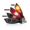 cafe 4 racer - Kombinace LED směrových světel RL "Shadow" - HS MOTO Germany 2v1 a 3v1 