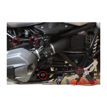 cafe 4 racer - HIGHSIDER CNC krytky rámu Set A pre BMW R9T - Highsider Krytky 4054783250868