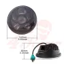 cafe 4 racer - 5-3/4 Harley Headlight 5.75" Led Headlamps insert chrome - Cafe4Racer LED Headlight & inserts 