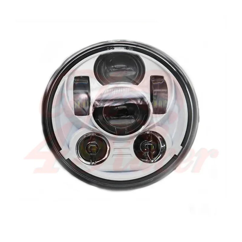 cafe 4 racer - 5-3/4 Harley Headlight 5.75" Led Headlamps insert white - Cafe4Racer LED Headlight & inserts 