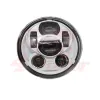 cafe 4 racer - 5-3/4 Harley Headlight 5.75" Led Headlamps insert white - Cafe4Racer LED Headlight & inserts 