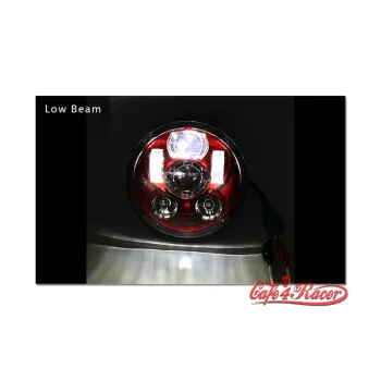 cafe 4 racer - 5-3/4 5,75" Harley Hlavní světelná vložka LED bílá - Cafe4Racer Světla LED 