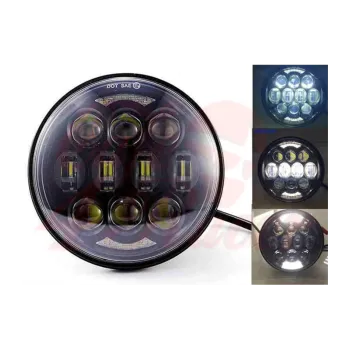 5-3/4 Harley Headlight 5.75" Led Headlamps insert black