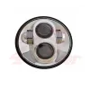 cafe 4 racer - 5-3/4 Harley Headlight 5.75" Led Headlamps insert chrome - Cafe4Racer LED Headlight & inserts 