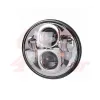 cafe 4 racer - 5-3/4 Harley Headlight 5.75" Led Headlamps insert chrome - Cafe4Racer LED Headlight & inserts 