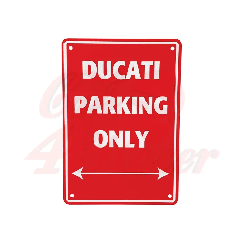cafe 4 racer - Aluminium Parking Sign - HAPPY - BIKEIT Gifts 