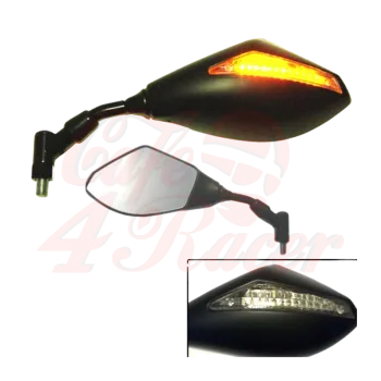 cafe 4 racer - Universal mirror with LED blinker LEFT - HS MOTO Germany IMPORTOVANE PRODUKTY 
