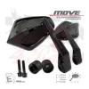 cafe 4 racer - Bar end mirror MOVE Kawasaki  black - HS MOTO Germany Accessories 4251352637680