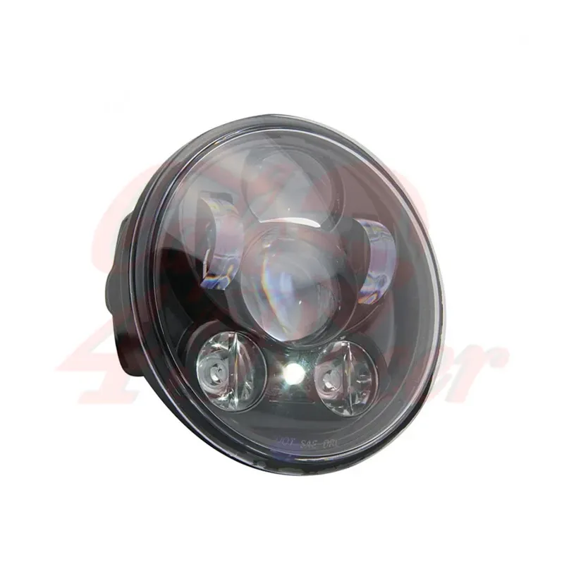cafe 4 racer - 5-3/4 Harley Headlight 5.75" Led Headlamps insert black LED parking - Cafe4Racer LED Headlight & inserts 