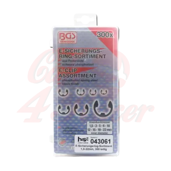 cafe 4 racer - E-Circlip 300pcs - HS MOTO Germany Screw nuts sets pins orings 4251352630209