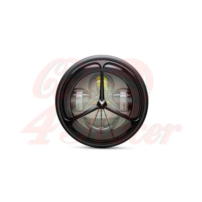cafe 4 racer - 7,7" matně černá mřížka LED světlometů TRI-benz - MAX-INC  Světla LED 
