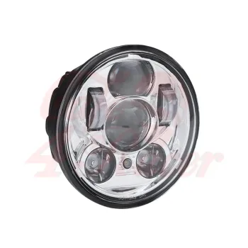 cafe 4 racer - 5-3/4 Harley Headlight 5.75" Led Headlamps insert chrome LED parking - Cafe4Racer LED Headlight & inserts 