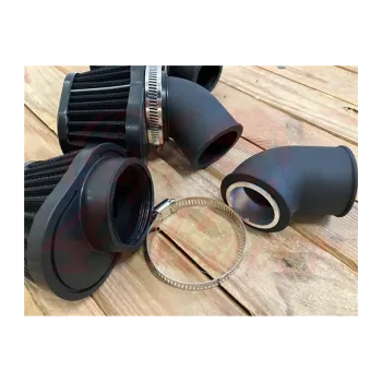 cafe 4 racer - BMW K1 K100-16V K1100 sada 4 vzduchových filtrov s gumenými adaptérmi - Cafe4Racer Adaptery na vzduch. filter 