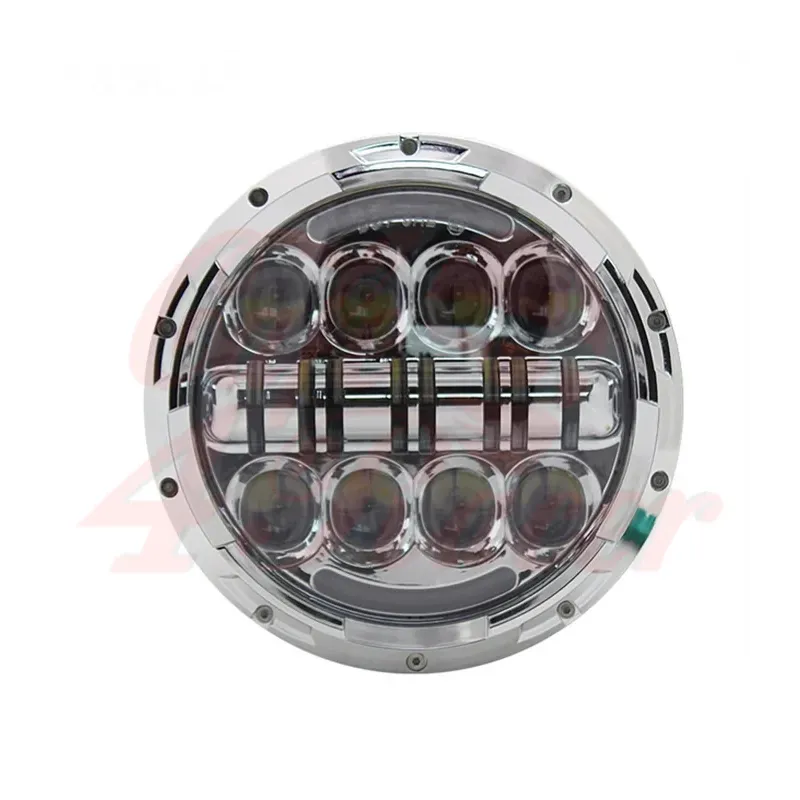 cafe 4 racer - 7" / 17,8cm Harley Headlight Led Headlamps insert chrome - Cafe4Racer LED Headlight & inserts 