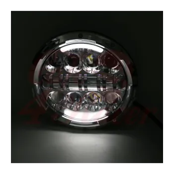 cafe 4 racer - 7" / 17,8cm Harley Headlight Led Headlamps insert chrome - Cafe4Racer LED Headlight & inserts 