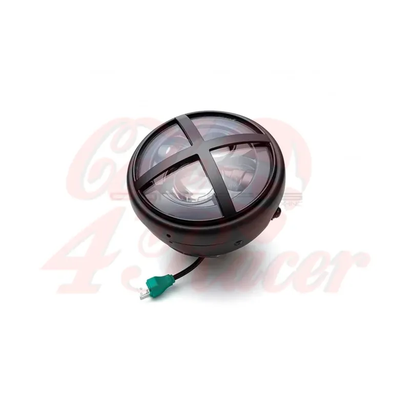cafe 4 racer - 7,7" matně černá mřížka LED světlometů X-Rally - MAX-INC  Světla LED 