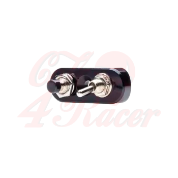 cafe 4 racer - Blok 2 OLD school hliníkove univerzálne vypínače  černé - MAX-INC  Univerzální 