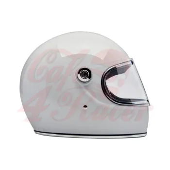 cafe 4 racer -  Biltwell Gringo S  helma integrálna  lesklá biela - BILTWELL Biltwell Gringo S 2025 