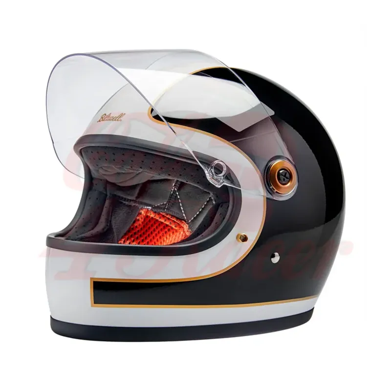 cafe 4 racer -  Přilba Biltwell Gringo S Integral lesklá bíla/černá tracker - BILTWELL Biltwell Gringo S 2024 