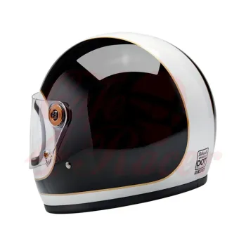 cafe 4 racer -  Přilba Biltwell Gringo S Integral lesklá bíla/černá tracker - BILTWELL Biltwell Gringo S 2024 