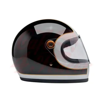 cafe 4 racer -  Biltwell Gringo S Helmet Full Face gloss white/black tracker - BILTWELL Biltwell Gringo S 2025 