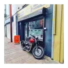 cafe 4 racer - Triumph  Bobber/Speedmaster  MAYHEM SHORTYS Slash-Cut Exhaust Pipes  - Brushed - Motone Triumph Bonneville 
