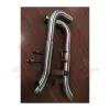 cafe 4 racer - Triumph  Bobber/Speedmaster  MAYHEM SHORTYS Slash-Cut Exhaust Pipes  - Brushed - Motone Triumph Bonneville 