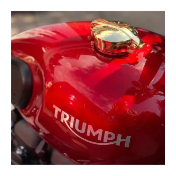 cafe 4 racer -  Solid Brass Monza Cap Kit - Limited Run - Motone Triumph Bonneville 