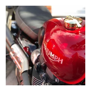cafe 4 racer -  Solid Brass Monza Cap Kit - Limited Run - Motone Triumph Bonneville 