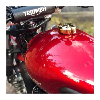 cafe 4 racer -  Solid Brass Monza Cap Kit - Limited Run - Motone Triumph Bonneville 