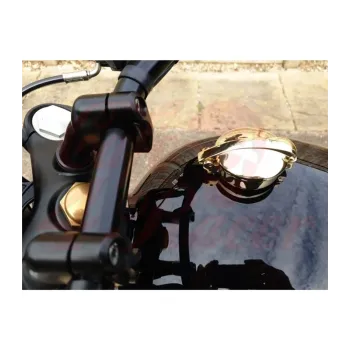 cafe 4 racer -   Monza Uzáver nádrže kit pre  Triumph  mosadz - leštenený  - Motone Triumph Bonneville 