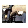 cafe 4 racer -   Monza Uzáver nádrže kit pre  Triumph  mosadz - leštenený  - Motone Triumph Bonneville 