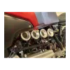 cafe 4 racer - BMW K1 K100-16V K1100 sada 4 konusú s gumovými adaptéry Stříbrný - Cafe4Racer Vzduchové adaptéry. filtr 
