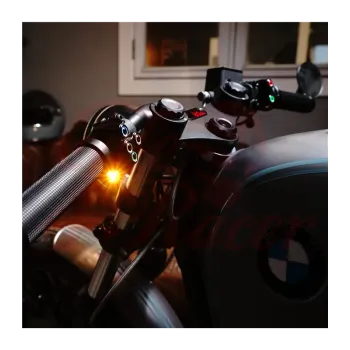 cafe 4 racer - BMW matice vidlice  pre  36mm tlmiče k originálnemu okuláru 4mm 2ks Čierna - Rebelmoto Vrchný okulár 