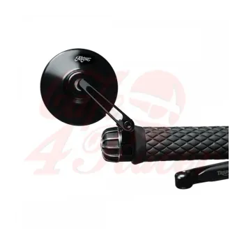 cafe 4 racer - TURISMO Billet Bar End Mirror - TYPE S (80mm) - Bar End - PAIR - Motone Bar end mirrors 
