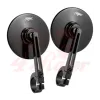 cafe 4 racer - TURISMO Billet Bar End Mirror - TYPE R (100mm) - Bar End - PAIR - Motone Bar end mirrors 
