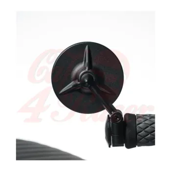 cafe 4 racer - TRILINE Billet Bar End Mirror - TYPE S (80mm) - Bar End - PAIR - Motone Bar end mirrors 