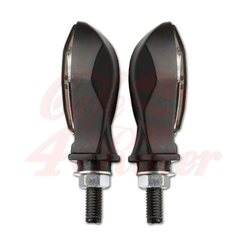 cafe 4 racer - LED-Blinker "Micro Space DARK" - HS MOTO Germany Standardní ukazatele směru 
