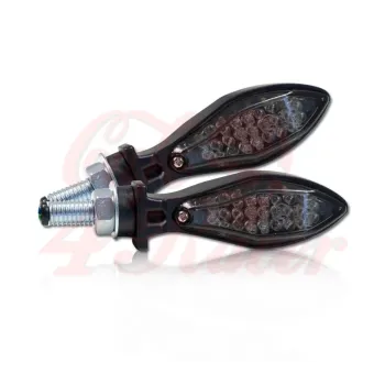 cafe 4 racer - LED blikač "Micro Space DARK" - HS MOTO Germany Štandardné smerovky 