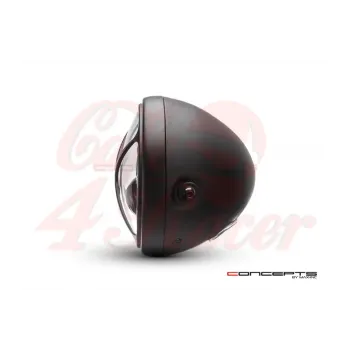 cafe 4 racer - 7,7 "matný čierny LED svetlomet + X-Rally gril - MAX-INC  LED svetlá 