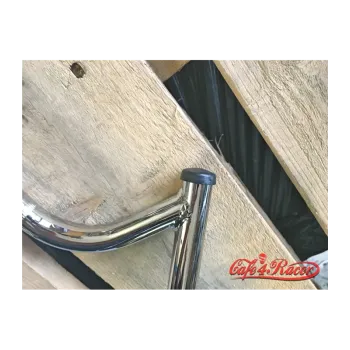 cafe 4 racer - Tommaselli chrome CONDOR - M-bar, 7/8 inch, 64,6 cm - Domino & Tommaselli Cafe Racer M-bars 