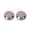 cafe 4 racer -  BMW  R series Fork Nuts  R80 R60 R90 R100 2PCS Titanium cover SILVER - Cafe4Racer Top triple tree / fork yokes 
