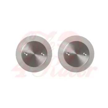 cafe 4 racer -  BMW  R series Fork Nuts  R80 R60 R90 R100 2PCS Titanium cover SILVER - Cafe4Racer Top triple tree / fork yokes 