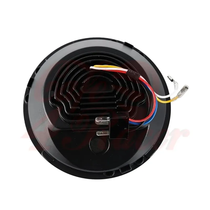cafe 4 racer - 7" / 17,8cm Harley Headlight Led Headlamps insert black - Cafe4Racer LED Headlight & inserts 