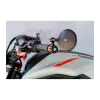 cafe 4 racer - Womet Tech mirrors Alu CNC handlebar ends Silver - Womet Tech Bar end mirrors 
