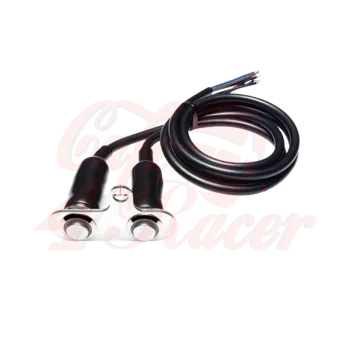 cafe 4 racer -  ON / OFF tlačítkový vypínač LED modrá  - MAX-INC  Univerzálne 